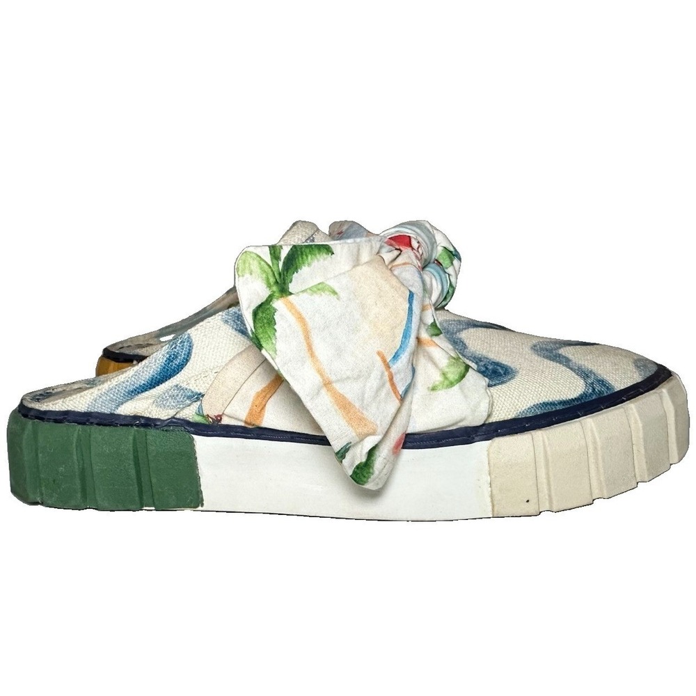 Farm Rio Women's US 8 EU 39 Copacabana Mule Sneakers Shoes Floral Bow Canvas - Picture 4 of 15